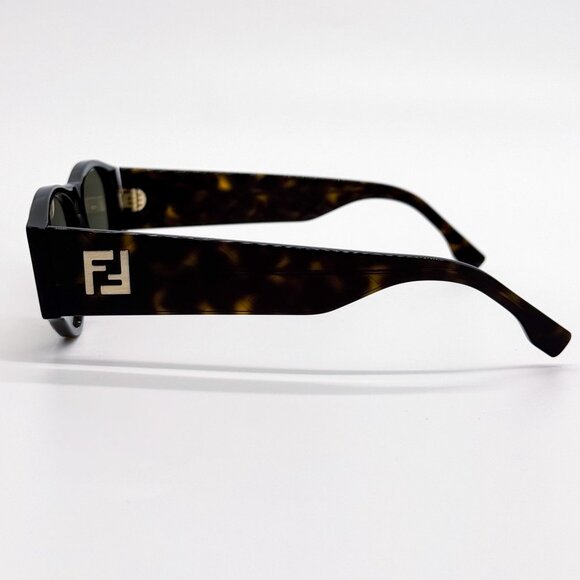 NEW FE40158I 52E FENDI WOMEN SUNGLASSES HAVANA GREY EYEWEAR FENDI - Picture 6 of 10